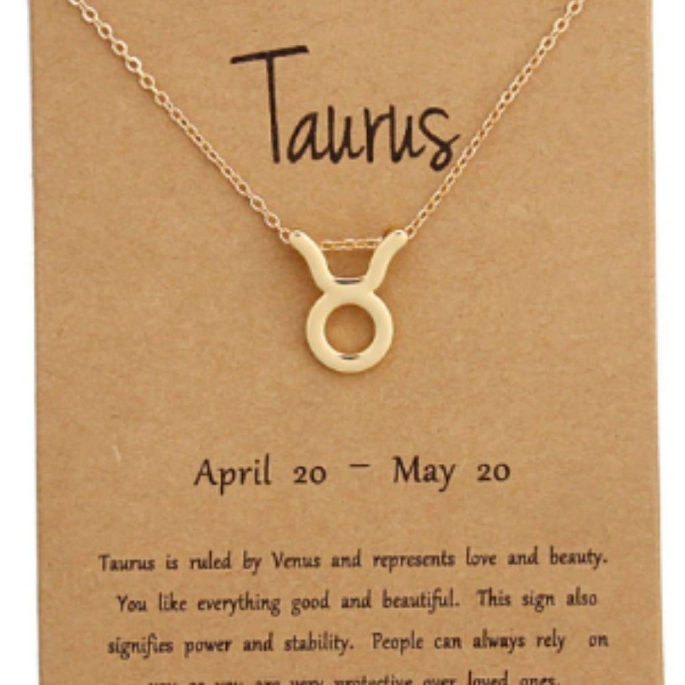 Taurus Zodiac Sign Horoscope Pendant
